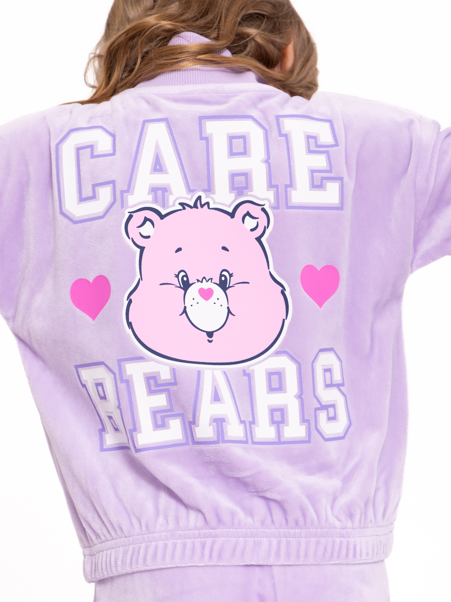 Care Bears Toddler Girls Velour Track Jacket and Flare Pants Set, 2-Piece, Sizes 12M-5T
