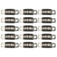 thumbnail image 2 of 15pcs Tube Clamps Rubber Cushioned Stainless Steel Cable Clamp Tube Strap Strap Clamp, 2 of 8