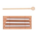thumbnail image 2 of Instrumento musical de percusión Orff con base de haya y barras de aluminio, incluye baqueta para crear sonidos armoniosos, ideal para desarrollo musical y terapias de sonido., 2 of 7