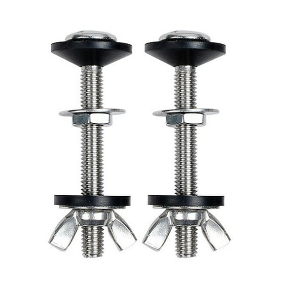 CIMAXIC 2 Sets Toilet Tank Bolts And Gasket Fastening Toilet Seats Bolts Toilet Replacement Parts,2.91"X1.06"X1.06"