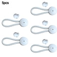 thumbnail image 1 of 5pcs Shock Cord Fastener Bungee Cord Clip With Knob for Tent Boat Yacht RV Cover, 1 of 1