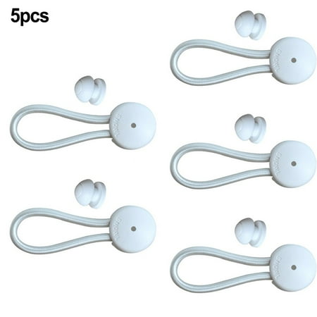 

5Pcs Shock Cord Fastener Bungee Cord Clip with Knob for Tent Boat Yacht Rv Cover