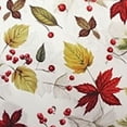 thumbnail image 6 of HAOXIT Round Fall Tablecloth Maple Leaves- Washable Wrinkle Resistant Thanksgiving Tablecloth for Fall/Harvest , Banquet, Dining Table Holiday Table Cover, 6 of 8