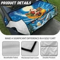 thumbnail image 5 of Yuyamidu Christmas Golf Cart Seat Covers with 4 Front Pockets Santa Claus Golf Cart Seats Towel Blanket for 2-Person Seats Club Car Seat Cushion Cover, Blue, 5 of 7