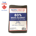 thumbnail image 1 of Grey Wool Blanket 80% wool, 1 of 2