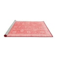 thumbnail image 2 of Ahgly Company Machine Washable Indoor Square Oriental Red Modern Area Rugs, 6' Square, 2 of 4
