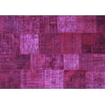 thumbnail image 1 of Ahgly Company Indoor Rectangle Patchwork Purple Transitional Area Rugs, 6' x 9', 1 of 4