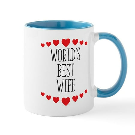 

CafePress - World s Best Wife - 11 oz Ceramic Mug - Novelty Coffee Tea Cup