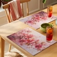 thumbnail image 4 of Placemat Set of 6 Flower Floral Placemats for Dining Table Watercolor Modern Abstract Washable Table Mats for Kitchen and Party Decor Indoor & Outdoor Use, 4 of 8