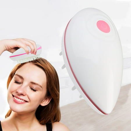 Peralng Mini Hand Held Electric Scalp Massager Head Anti-static Vibrating Hair Comb Brush Shampoo Massage