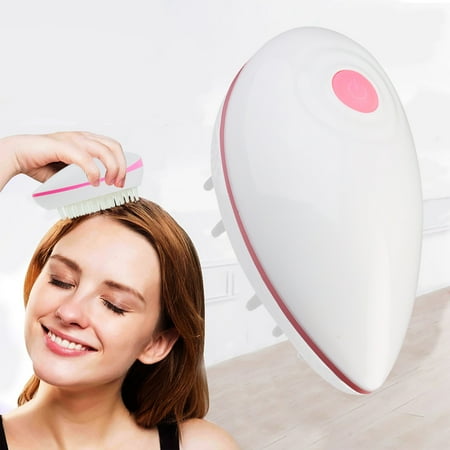 Peralng Mini Hand Held Electric Scalp Massager Head Anti-static Vibrating Hair Comb Brush Shampoo Massage (Best Scalp Massager For Natural Hair)