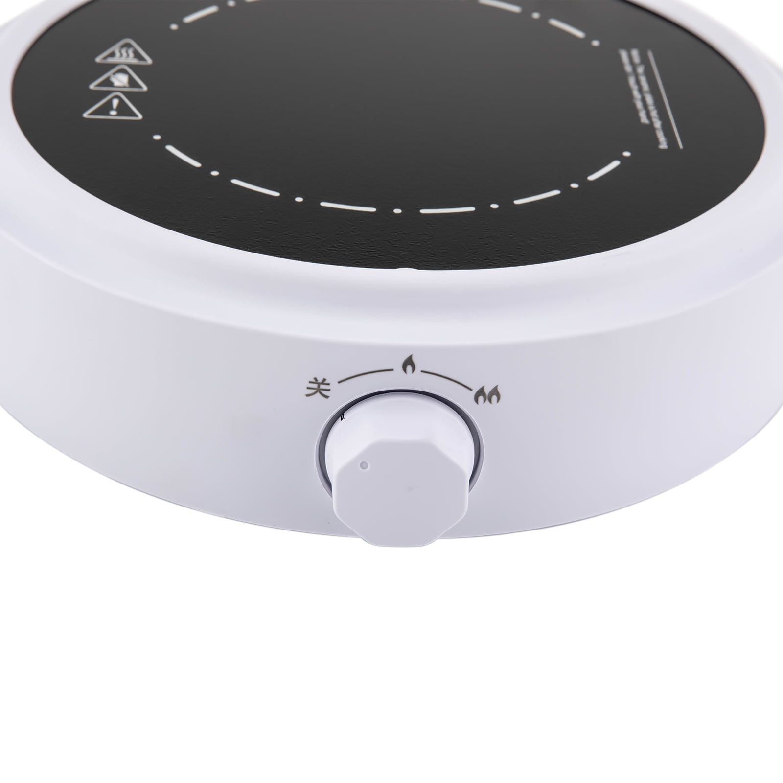 Electric Mini Stove Portable Hot Plate 700W 110V Electric Stove for Boiling Water, Making Tea and Coffee (White)