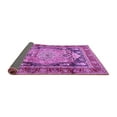 thumbnail image 2 of Ahgly Company Indoor Square Medallion Purple Traditional Area Rugs, 3' Square, 2 of 4