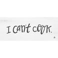 thumbnail image 3 of Barrett, Erin 14x8 Black Modern Framed Museum Art Print Titled - I Cant Cook, 3 of 5