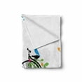 thumbnail image 2 of Bicycle Soft Flannel Fleece Blanket, Flying Birds and Flowers on Old Single Wheel Bikes Happiness and Joy Pedals Graphic, Cozy Plush for Indoor and Outdoor Use, 60" x 80", Multicolor, by Ambesonne, 2 of 6