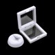 thumbnail image 4 of 4 Pcs 3D Floating Display Case, 4.33 x 4.33 Inch Floating Frame Display Holder Stand, Transparent PE Jewelry Storage Box, White, 4 of 5