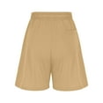 thumbnail image 6 of ABATAB Women's Bermuda Shorts Wide Leg Elastic Waist Summer Shorts Soft Comfy Lightweight Lounge Casual Shorts, 6 of 7