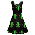 thumbnail image 5 of 2024 Gift Birthday Clothing Custom Female Dress Skate Casual Waist High Dresses Beach Animal Cute Dress Frog Tree Zen, 5 of 7