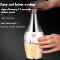 thumbnail image 4 of Bowling Ball Type Garlic meat Grinder Semi-automatic 304 Stainless Steel Garlic Press Fast Vegetable Chopper Garlic Mixer, 4 of 4