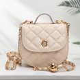 thumbnail image 1 of Bolso Emparejamiento Diamantes Hombro Acolchado Mujeres Con Cadena PU Cuero Damas Bolsas Diarias, 1 of 9