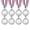 Silver, variant on Uxcell Award Medals, First Second Third Prize Winner Medals with Neck Ribbons for Sports Events Competitions Gold