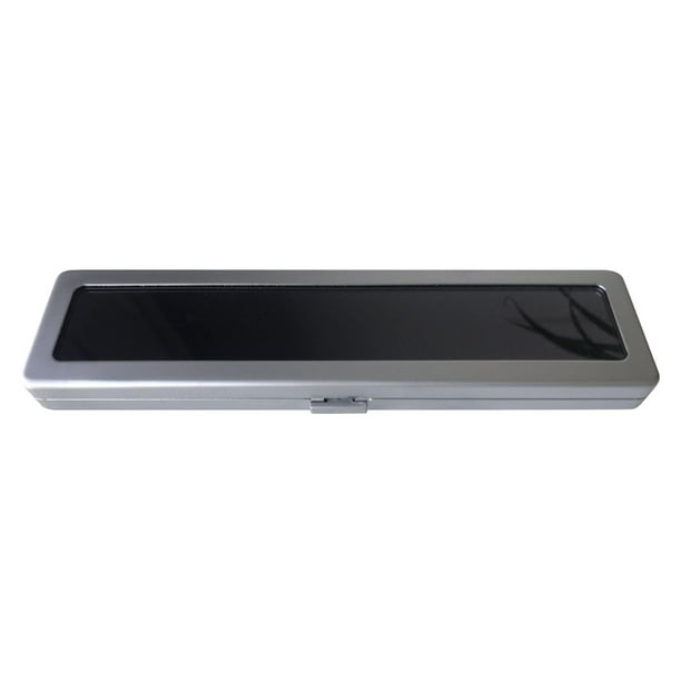 Vitrina de diamantes de metal, caja de almacenamiento de joyas, contenedor organizador de gemas Plata polaca