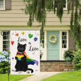 thumbnail image 5 of VOCHIC Love is Love Rainbow Pride Garden Flag 12x18 Black Cat Pride Gay Lesbian LGBT Pansexual Garden Yard Flags Sign Banner for Pride Month Porch Outdoor Decoration (ONLY FLAG), 5 of 6