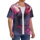 thumbnail image 2 of Fotbe Astronaut Riding Fiery Horse Camisa Estampada de Manga Corta para Hombre, Casual de Verano, Estilo Playero, Sin Arrugas-Small, 2 of 5