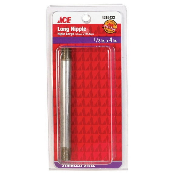 Smith-Cooper 4632100050 1/8 In. Mpt T Stainless Steel 4 In. L Nipple