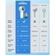 thumbnail image 5 of WHATOOK Mini ventilador portátil: ventilador de refrigeración de alta velocidad, 10 horas de duración de la batería, recargable por USB, pequeños elementos esenciales para mujeres, viajes a la playa,, 5 of 5