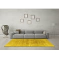 thumbnail image 3 of Ahgly Company Machine Washable Indoor Rectangle Persian Yellow Traditional Area Rugs, 6' x 9', 3 of 4