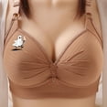 thumbnail image 2 of Halloween Bras for Women Cute Ghost Bra Adjustable Straps Push Up Full Coverage Wireless Comfy Bralettes Underwear Khaki Large, 2 of 6