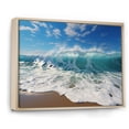 thumbnail image 2 of Designart "Aqua Force Of The Sea Surge" Coastal Floater Framed Canvas Prints, 2 of 5