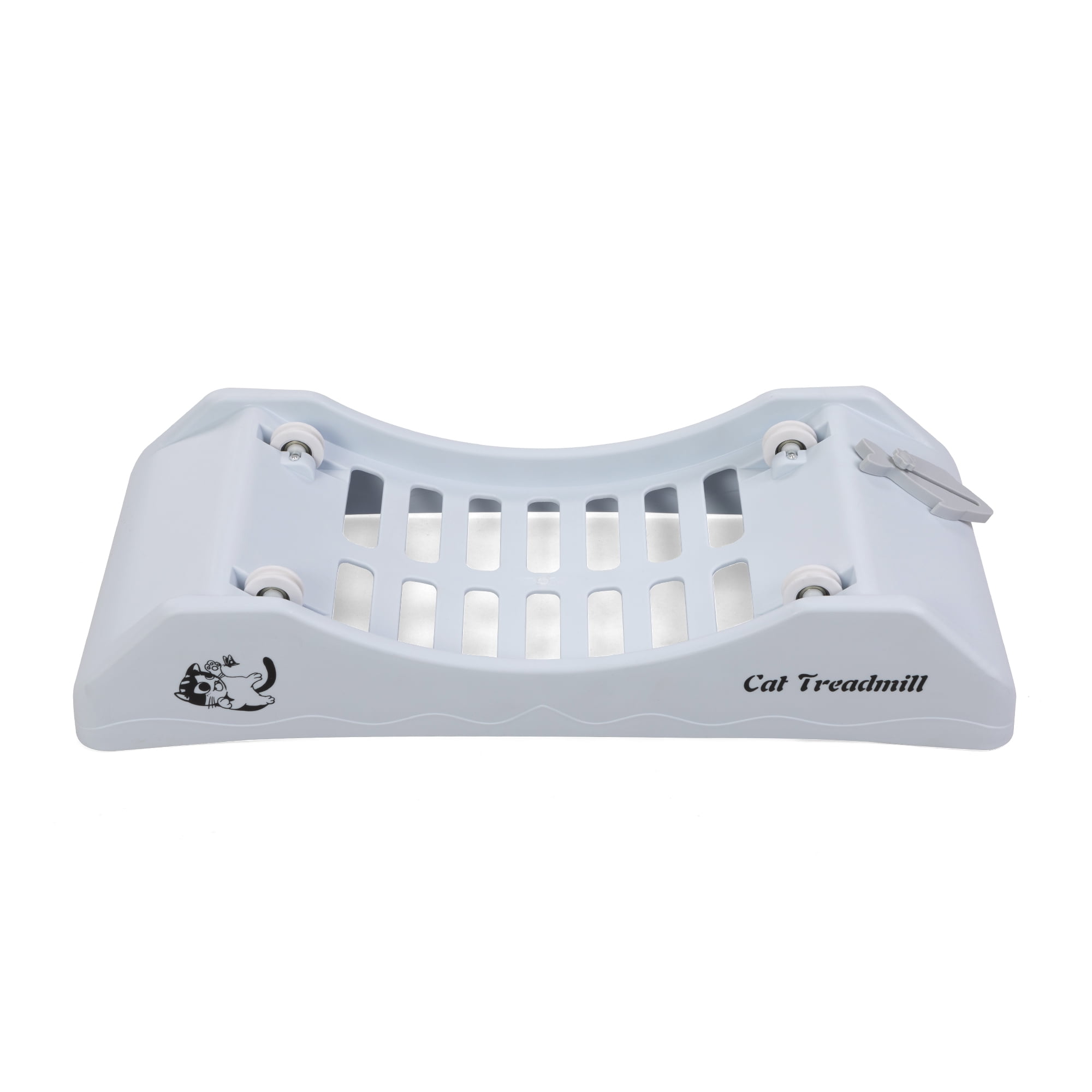 resenkos 31" Cat Exercise Wheel for Indoor Cats, Large Cat Running Wheels, Easy Assembled Cat Treadmill Wheel with Locking Mechanism, Ultra-Quiet Running for Cat‘s Healthy, White