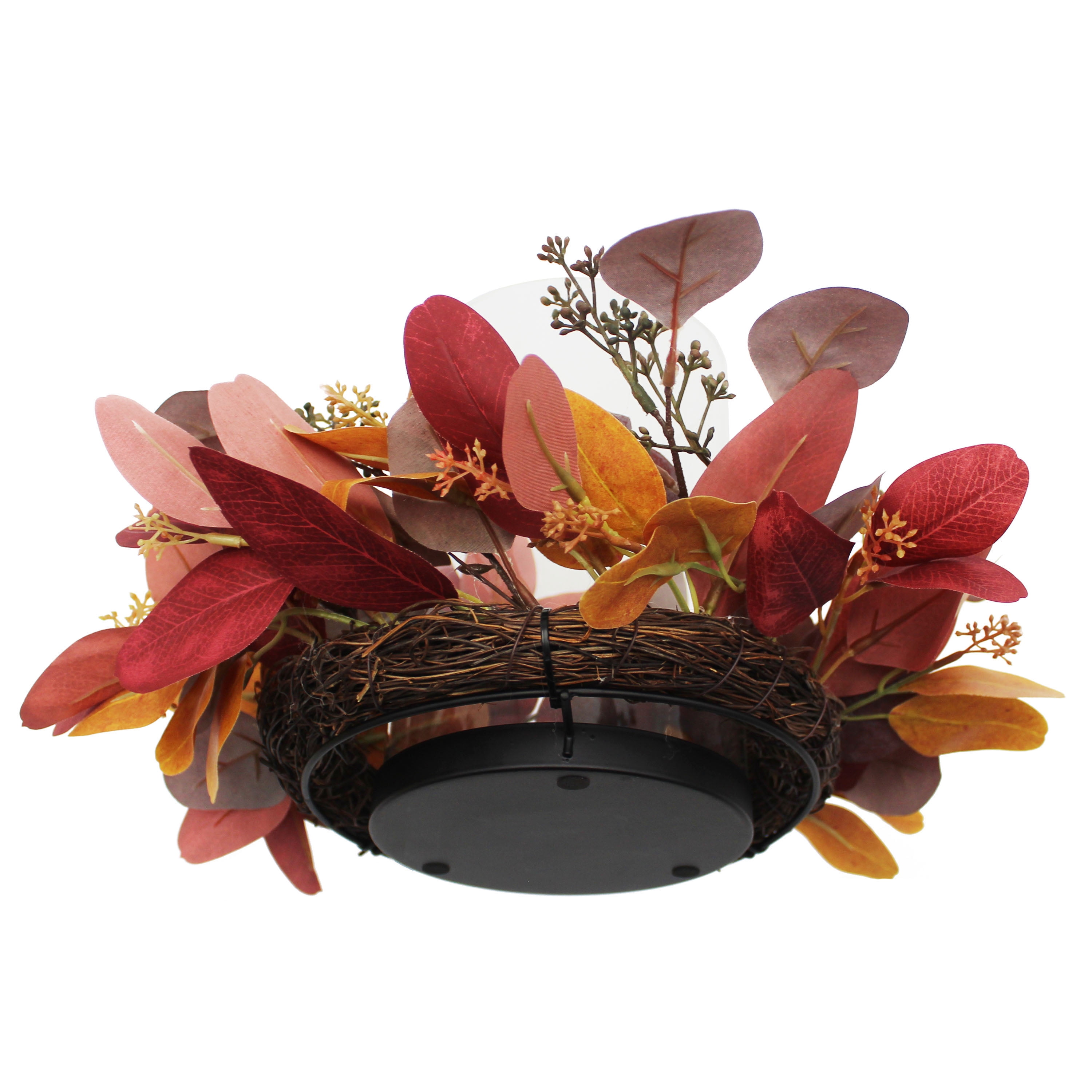 (2 pack) Mainstays Fall Eucalyptus Pillar Hurricane Candle Holder