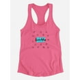 thumbnail image 3 of Friendship Day Aqua Bold Text Racerback Tank Women -Image by Shutterstock, Female XX-Large, 3 of 4