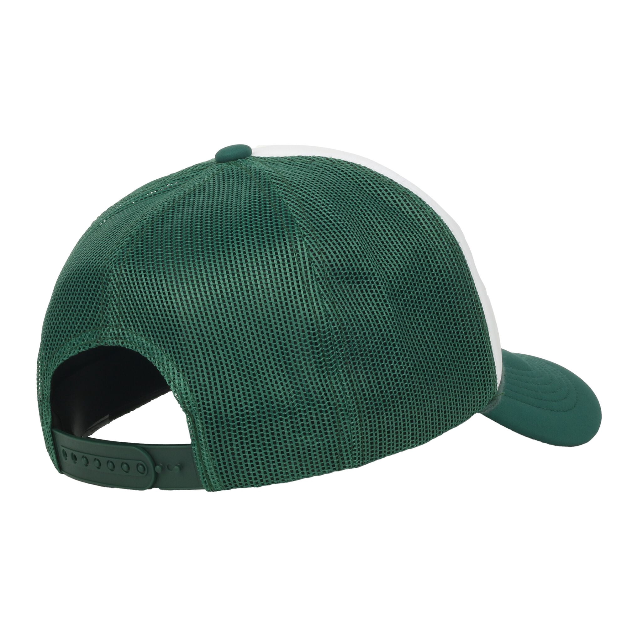 Outdoor Cap Angler's Supply Co. 5-Panel Structured Trucker Hat – Screen Print Meshback Cap, White/Green, One Size