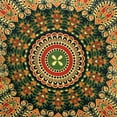 thumbnail image 3 of Stylo Culture Ethnic Settee Sofa Throw Pillow Cover 16 x 16 Peacock Eye Printed Dark Green Traditional 40cm x 40cm Home Decor Cotton Mandala Square Cushion Cover | 1 Pc, 3 of 3