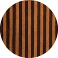 thumbnail image 1 of Ahgly Company Indoor Round Abstract Orange Modern Area Rugs, 6' Round, 1 of 4