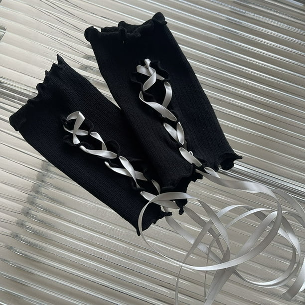 Pendientes hechos a mano con manga de mano para niña adolescente con guantes, guantes de cosplay femeninos