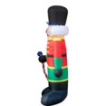 thumbnail image 3 of Maoww 2.4m Inflatable Model Lighted Christmas Inflatable Nutcracker with Hat LED Yard Art Decorat Inflatable Toys for Home, 3 of 6