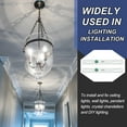 thumbnail image 4 of Light Crossbar Kit, with Tap Center Hole Ceiling Light Plates 1/4"-20 5, 4 of 5