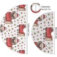 thumbnail image 3 of ZHANZZK Christmas Dog Xmas Christmas Tree Skirt Stand Mat for Holiday Party Decoration Indoor Outdoor 36 inches, 3 of 6