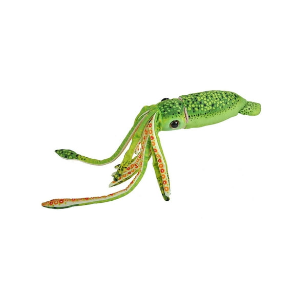 Wild Republic WR Plush Green Squid Stuffed Animal, 12 Inches