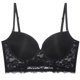 thumbnail image 3 of Sujetador push up de encaje sexy para mujer, sujetador con escote pronunciado, realce, sujetador profundo en forma de U, sin espalda, ropa interior de boda, lencería invisible sin costuras, 3 of 5