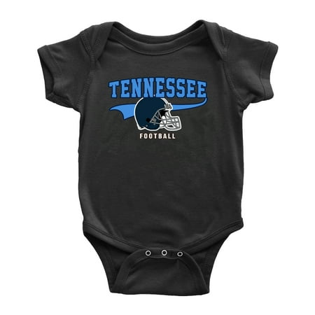

Cute Tennessee One-piece Outfits Football Jersey Baby Clothes (Black 12-18 Monthes)