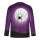 thumbnail image 4 of Blusas y camisas de manga larga con cuello redondo para hombre, estilo casual, cuello redondo, manga larga, camiseta estampada de Halloween, blusas, blusas de poliéster para hombre., 4 of 5