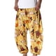 thumbnail image 4 of Pantalones bombachos de cintura media con estampado retro para hombre, informales, a la moda, de algodón, 4 of 9