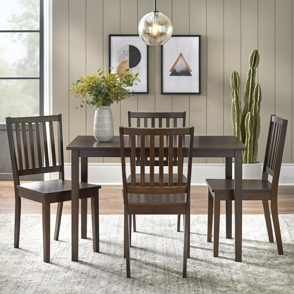 Shaker 5Piece Dining Set, Multiple Colors