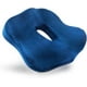 thumbnail image 1 of Cojín de asiento, cojín grueso de espuma viscoelástica para silla, para aliviar la presión, el dolor de coxis, la ciática y el dolor de espalda para silla de oficina, color azul, 1 of 5